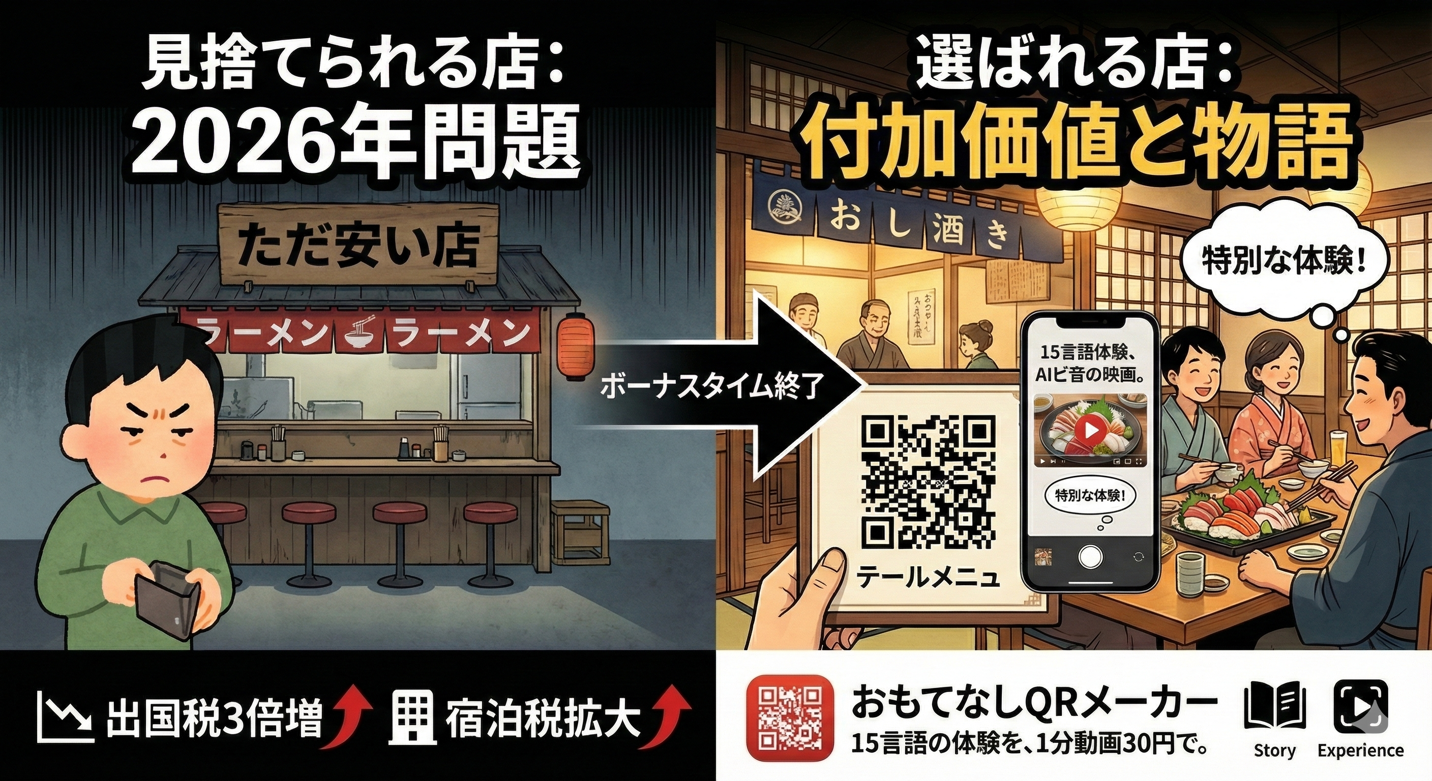 上昇する旅行コストと、価値ある体験を提供するQRコード