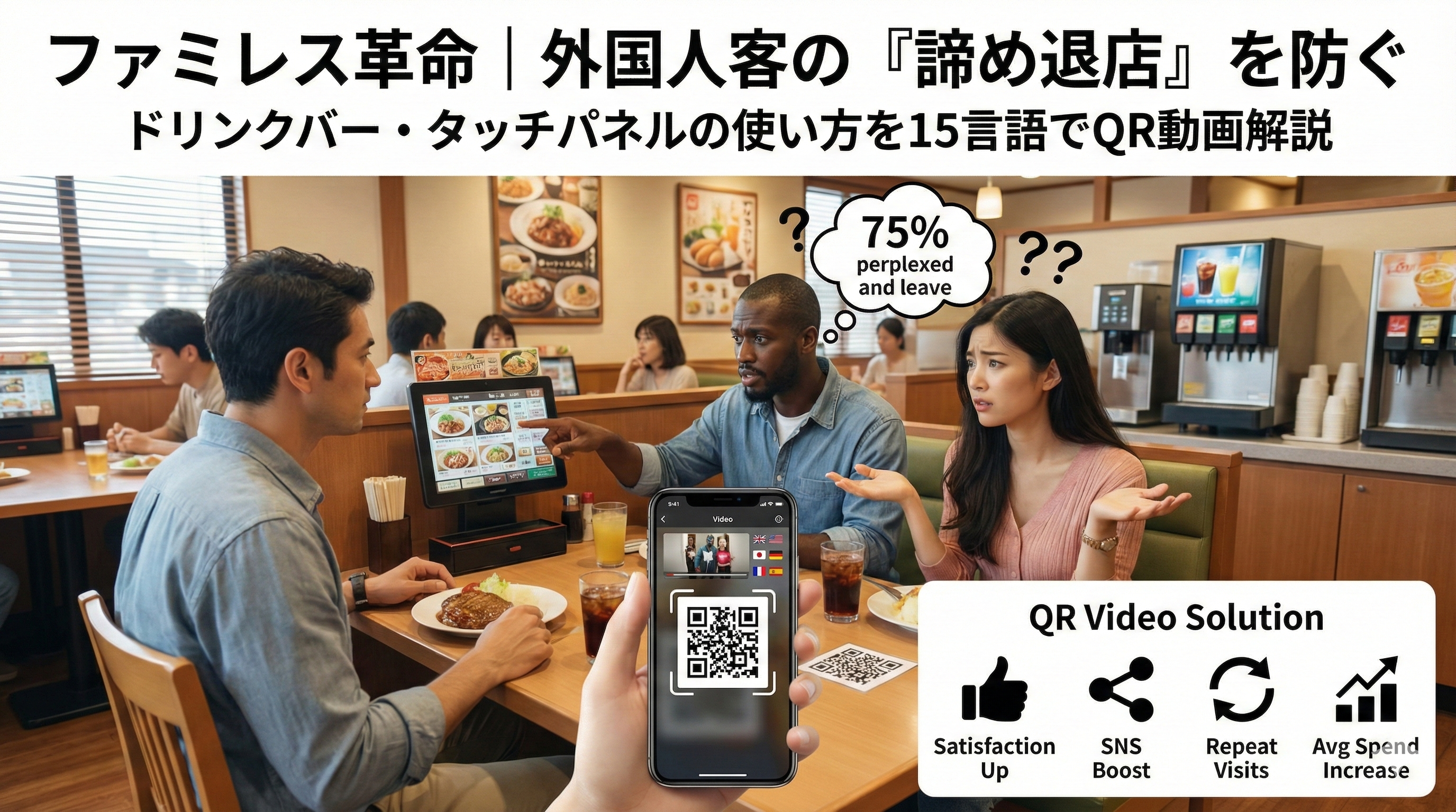 ファミレス多言語対応