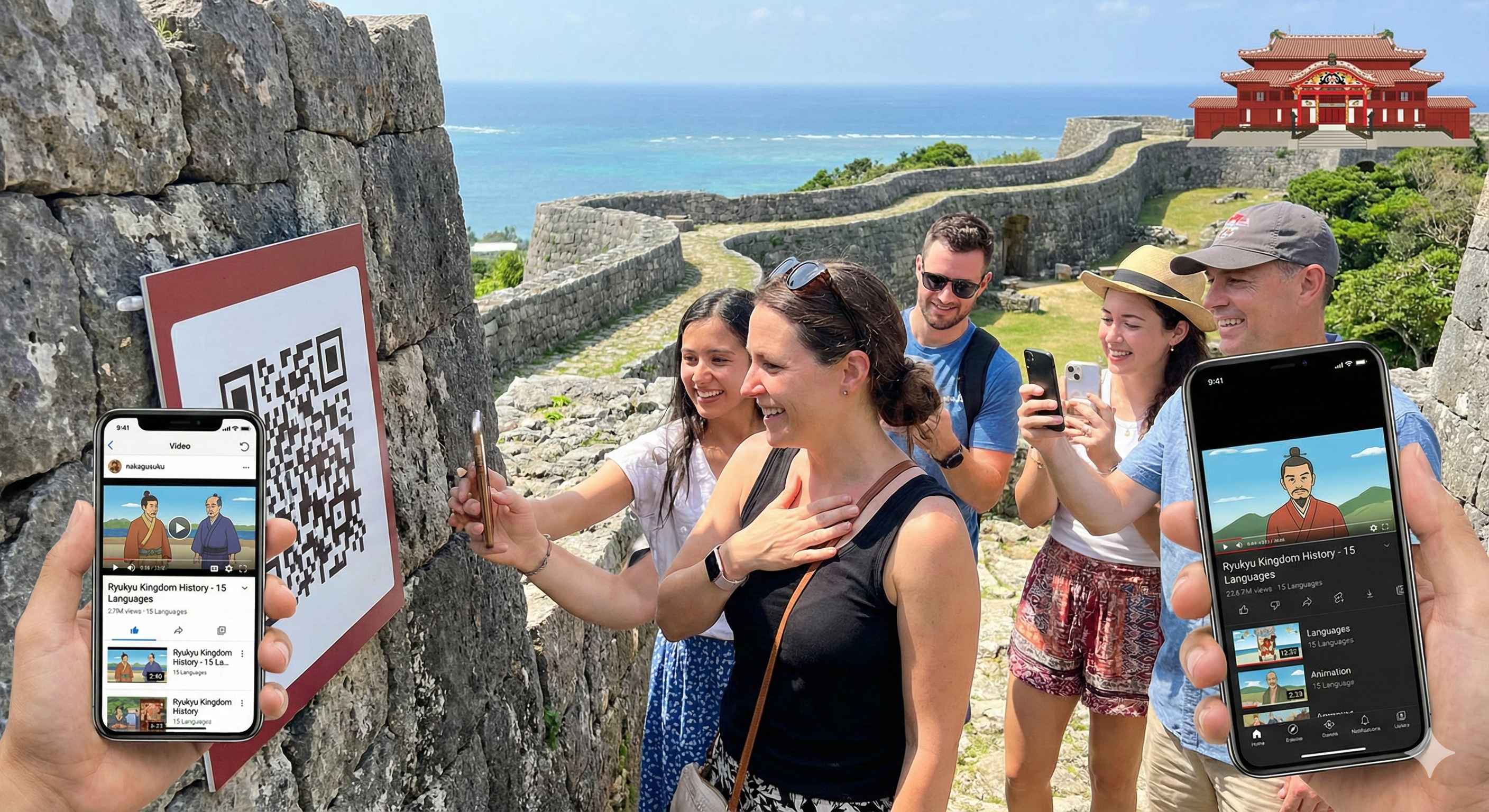 沖縄のグスク（首里城）